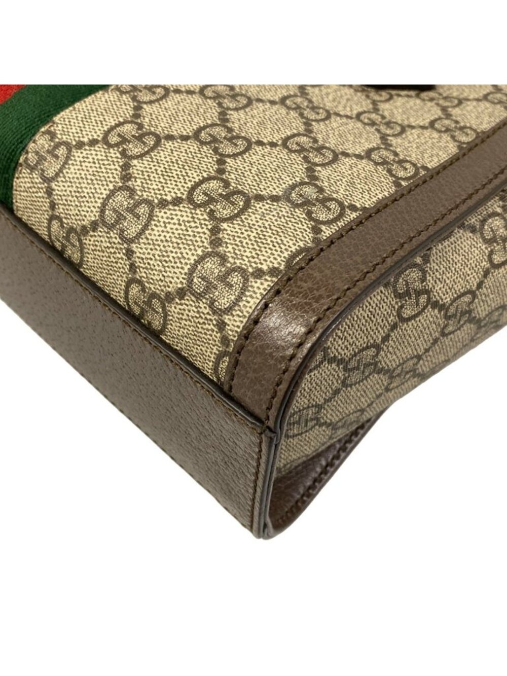 Gucci Handbag Ophidia GG Small Tote Beige Dark Brown Multi Leather - Picture 6 of 15